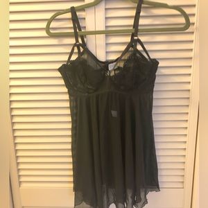 NWOT Maidenform Black Lingerie Teddy - 36B